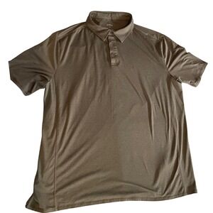 Quince Flowknit Breeze Performance Polo Mens XXL Heather Oatmeal LB80487-JDA01